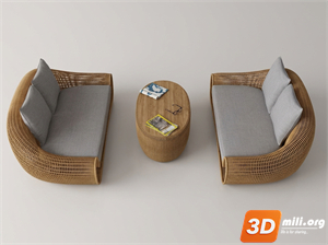 Outdoor Sofa Skp Files